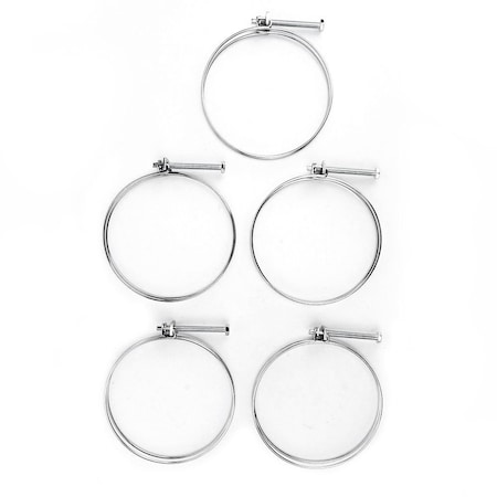 Big Horn 4 Inch Wire Hose Clamp - Replaces Jet JW1317, PK 5 11740PK